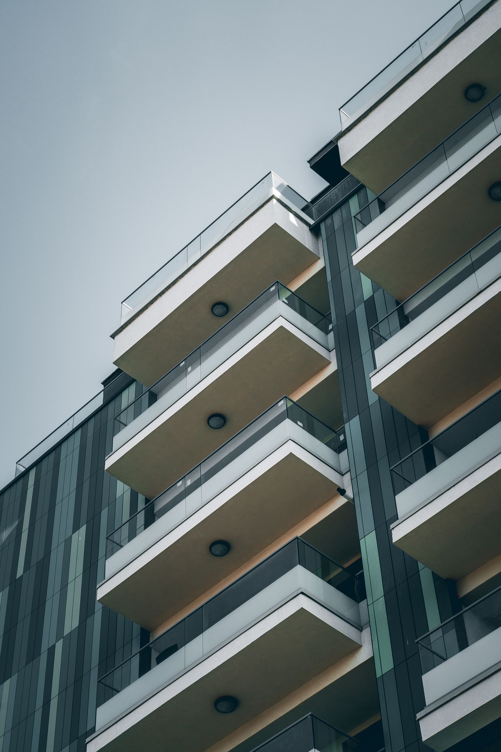 Contemporary residential building facade