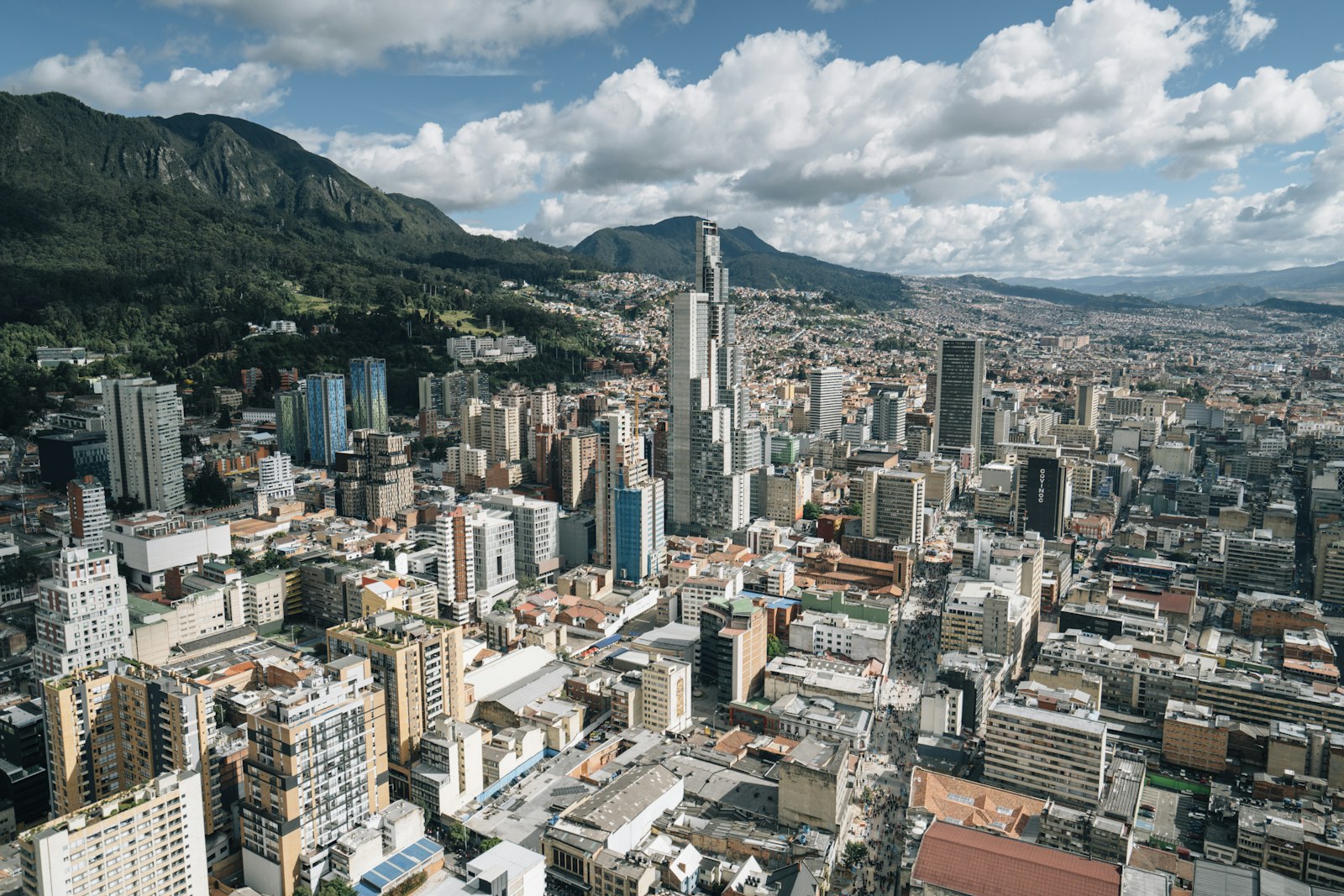 Quito cityscape with residential developments